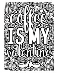 Motivational quotes lettering coloring page, inspirational quotes coloring book page