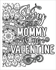 Motivational quotes lettering coloring page, inspirational quotes coloring book page