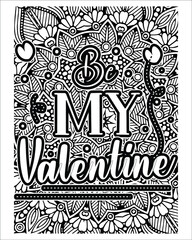 Motivational quotes lettering coloring page, inspirational quotes coloring book page