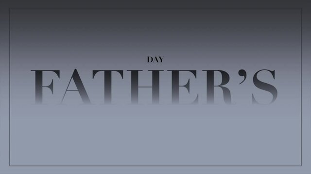 Father Day with blue background, motion holidays and promo style background