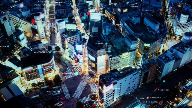 Modern city and marketing concept.