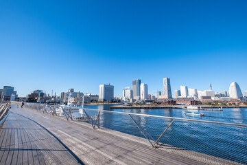 Naklejka premium 神奈川県横浜市のみなとみらい21