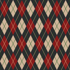 Argyle Diamonds Digital Papers, Seamless Patterns, Check Design Illustration, 12 inches