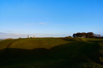 Hill of Tara, an archaeological complex, ancient monuments. seat of the High King of Ireland,...