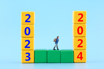 Miniature creative new year's Day
