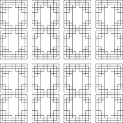 Art & Illustration Seamless oriental traditional pattern, grid pattern