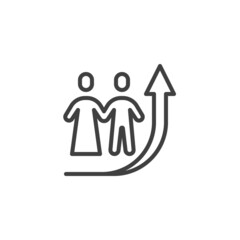 Relationship Coaching line icon