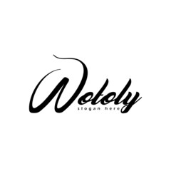 Modern calligraphy text. Vector hand-drawn illustration black and white