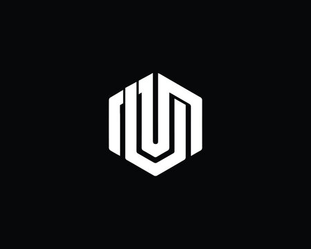 Minimal Initial Letter MU UM Vector Logo Design , Simple Monogram UM MU Icon 