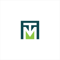 letter t m logo vector creative template