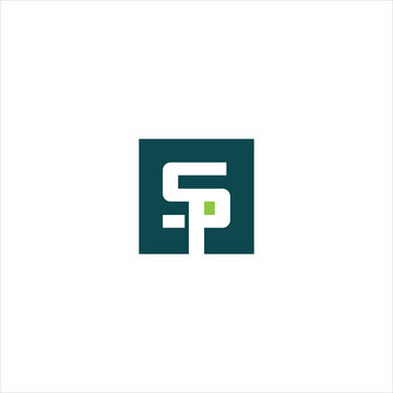 letter s p logo creative vector template