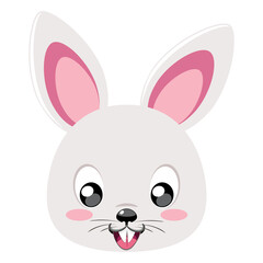 Cartoon bunny head