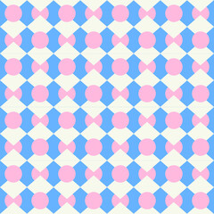 Squares Dots Retro Geometric Seamless Pattern Trendy Fashion Colors Stylish Minimal Concept
