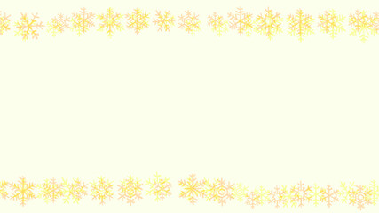 Simple and cute snowflake line background