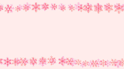 Simple and cute snowflake line background