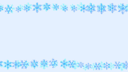 Naklejka na ściany i meble Simple and cute snowflake line background