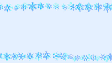 Simple and cute snowflake line background