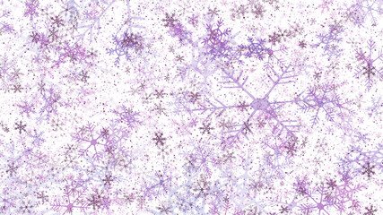 Fluffy and fantastic snowflake texture background
