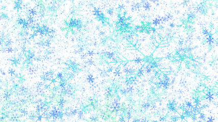 Fluffy and fantastic snowflake texture background