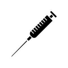 Syringe injection icon