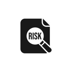 Risk analysis icon isolated on white background