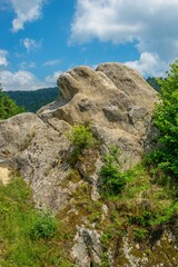 The rock complex of Tustan in Ukraine