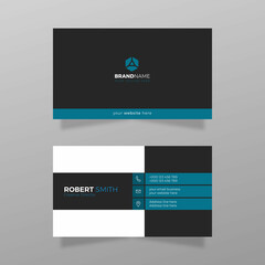 Corporate business card template design.

