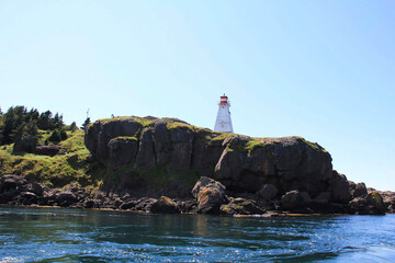 Lighthouse on the Bay of Fundy in Nova Scotia Canada