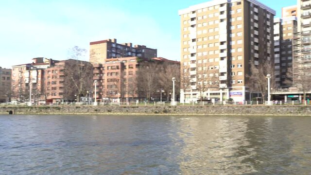 river nervion in Bilbao, Basque Country