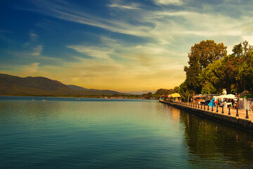 Fototapeta premium sunset view