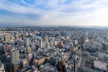Fototapeta premium 神奈川県横浜市の都市風景