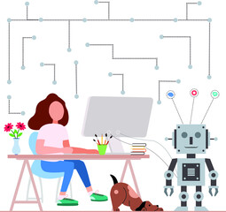 Vector Illustration of clip art for using in website graphics.