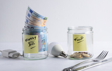 Energy crisis bill, The impact of the energy crisis on a household. Energy bill payment problems,...