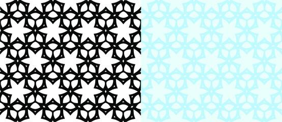 Fototapeta premium Decorative vector seamless pattern with ornamental shapes, Merry christmas background design.