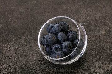 Ripe sweet tasty blueberries heap