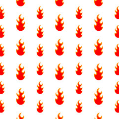 Fire background square design template vector