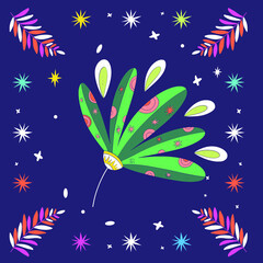 A set of elements of vector design of witch magic. A collection of magicians, hand-drawn, doodles, sketches. Magical symbols_ moon, stars, plants, eyes. 