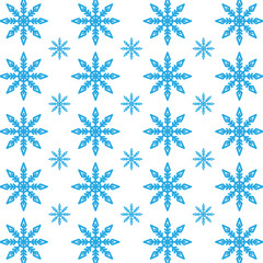 Snowflake background square design template vector