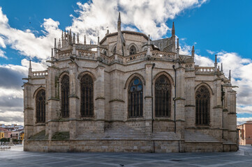 The Holy Cathedral Church of San Antolín in Palencia, a gothic building in the autonomous community of Castilla y León, Spain.
