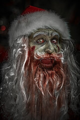 scary zombie santa