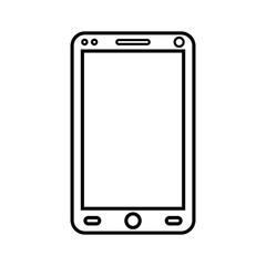 Device, mobile line icon. Outline vector.