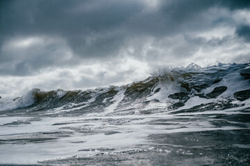 waves approaching the shore 