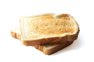 Toast bread slice isolated on a white background