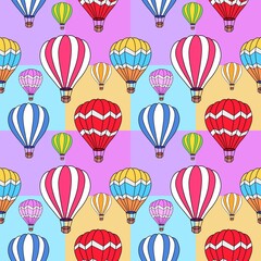 seamless pattern with balloons