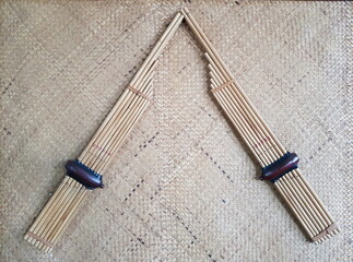 "Kaen" an Isan musical instrument made of bamboo Local wisdom of Thailand