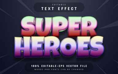 Super hero 3d text effect