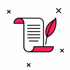 Filled outline Envelope with christmas party invitation card icon isolated on white background. Merry Christmas and Happy New Year. Vector