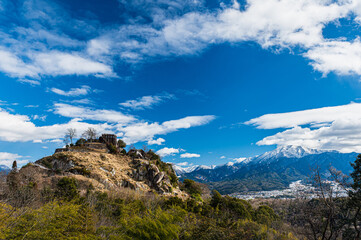 苗木城と恵那山