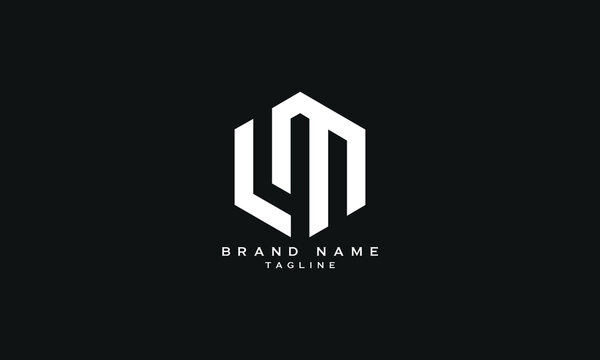 LM, ML, Abstract initial monogram letter alphabet logo design