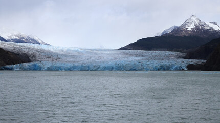 View of the east front of the Gray Glacier, Chile